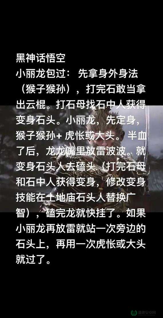 如何击败黑神话，悟空中的小骊龙？从新手入门到高手精通的全面打法揭秘！