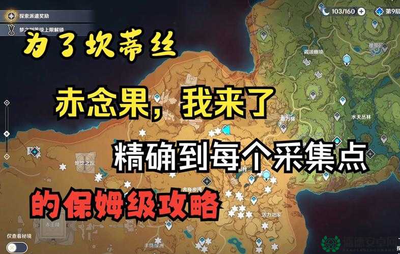 原神玩家必看，赤念果快速采集的最佳路线在哪里？