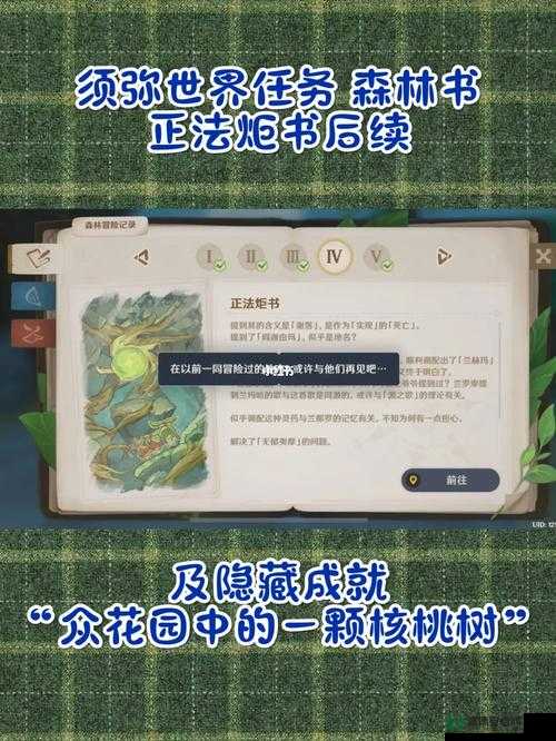 原神正法矩书后续任务如何解锁？隐藏冒险的钥匙究竟在何处？