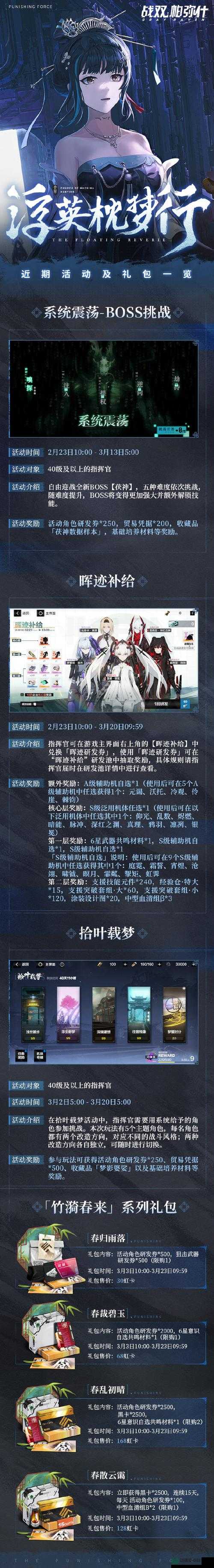 战双帕弥什晓涂补给活动究竟有哪些惊喜？全攻略带你一探究竟！